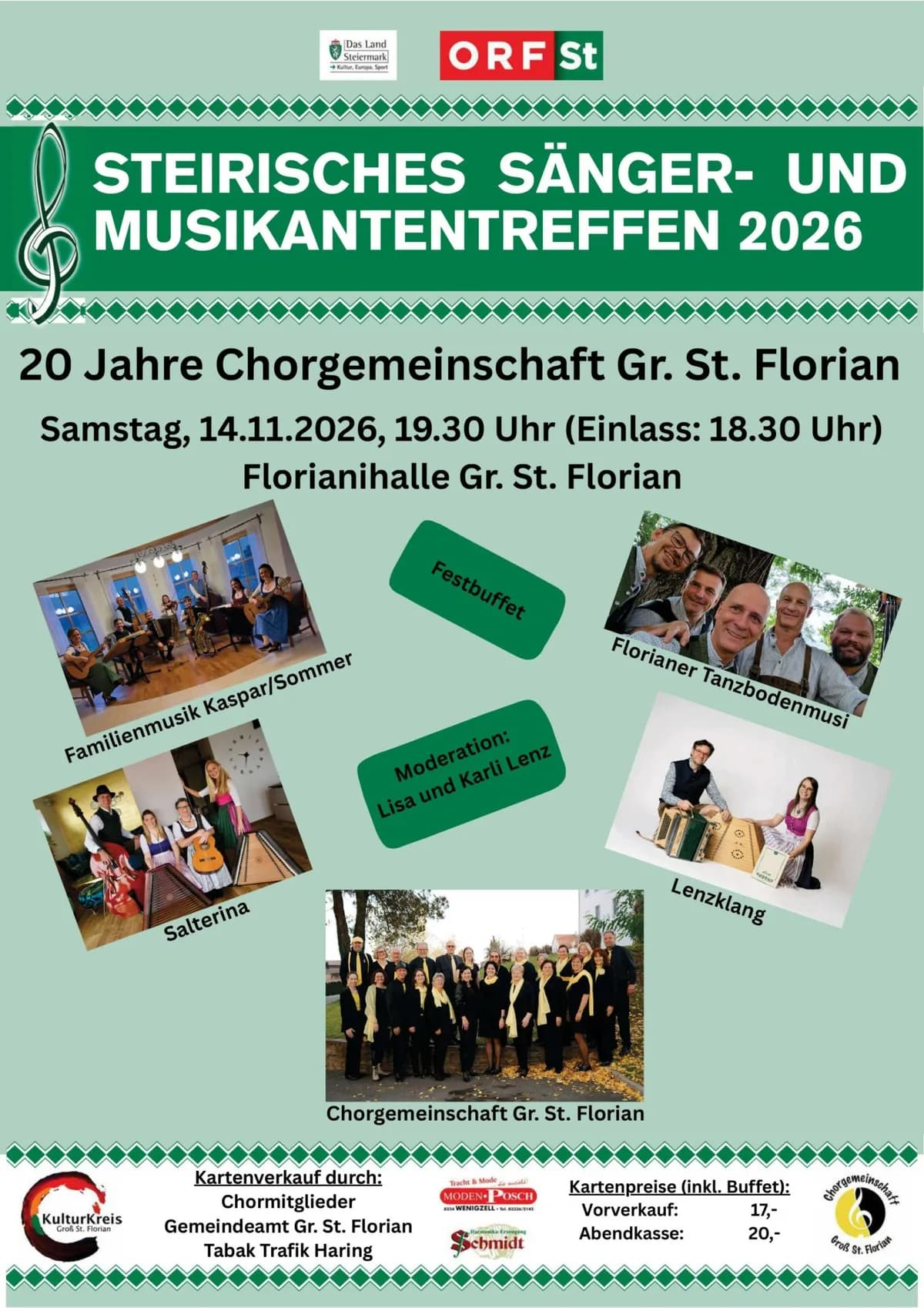 Sänger- und Musikantentreffen in Groß Sankt Florian – mit Salterina - Bild 1