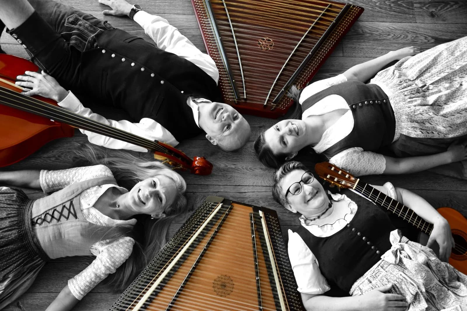 Salterina live on stage – Quartett auf der Bühne
