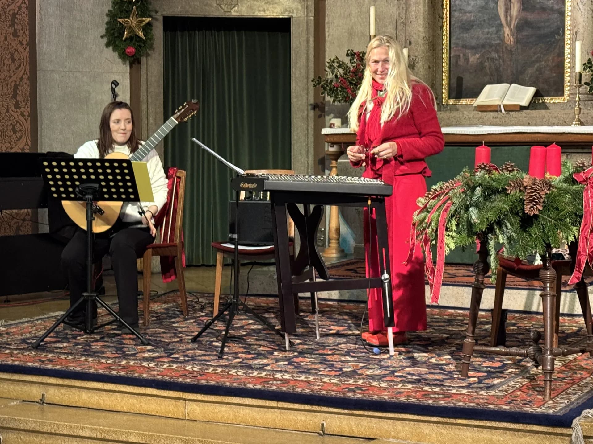Duo Salterina beim Adventkonzert an der Kreuzkirche